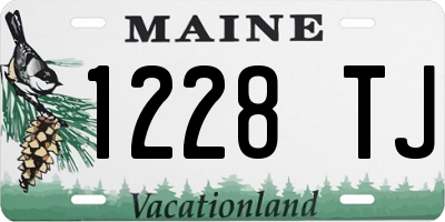 ME license plate 1228TJ