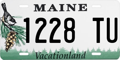 ME license plate 1228TU