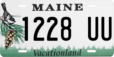 ME license plate 1228UU