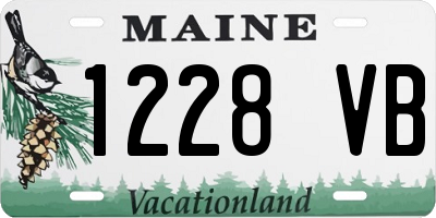 ME license plate 1228VB