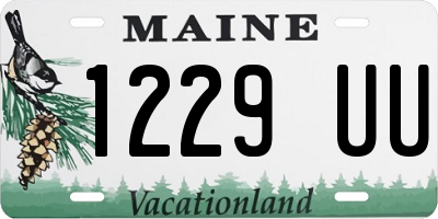 ME license plate 1229UU
