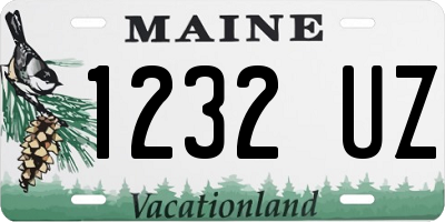 ME license plate 1232UZ