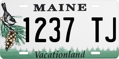 ME license plate 1237TJ