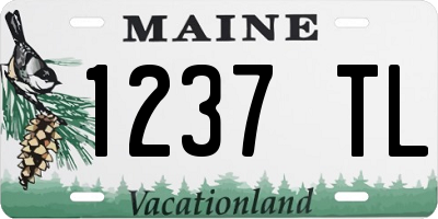 ME license plate 1237TL