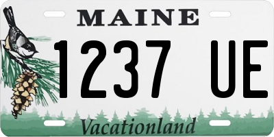 ME license plate 1237UE