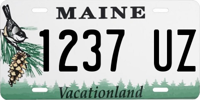 ME license plate 1237UZ