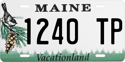 ME license plate 1240TP