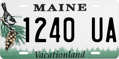 ME license plate 1240UA