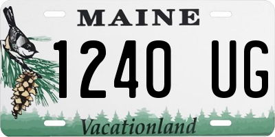 ME license plate 1240UG