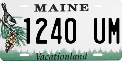 ME license plate 1240UM