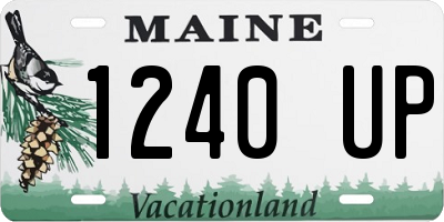 ME license plate 1240UP