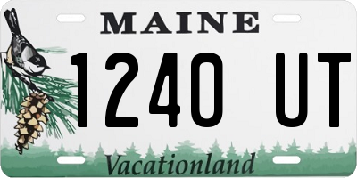 ME license plate 1240UT