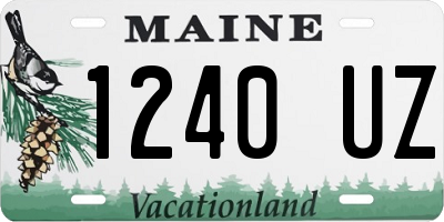 ME license plate 1240UZ