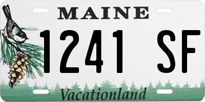 ME license plate 1241SF