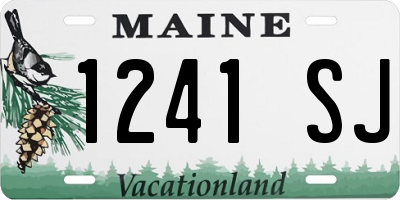 ME license plate 1241SJ