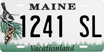 ME license plate 1241SL