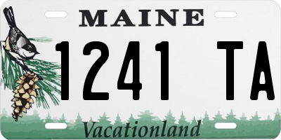 ME license plate 1241TA