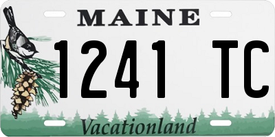 ME license plate 1241TC