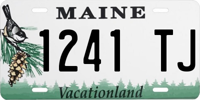 ME license plate 1241TJ
