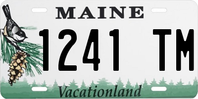 ME license plate 1241TM