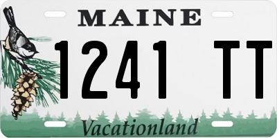 ME license plate 1241TT