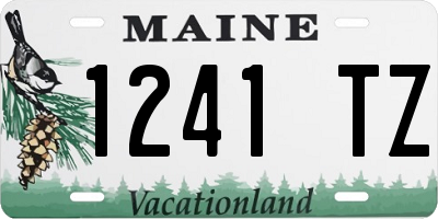 ME license plate 1241TZ