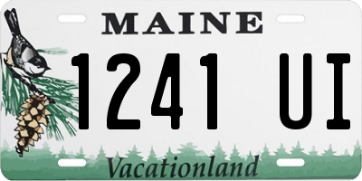 ME license plate 1241UI