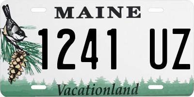 ME license plate 1241UZ