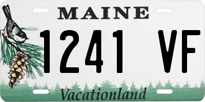 ME license plate 1241VF