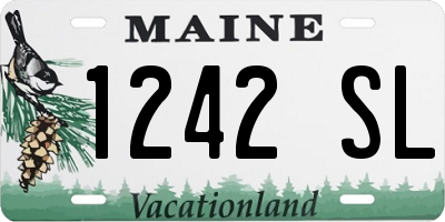 ME license plate 1242SL