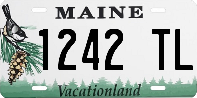 ME license plate 1242TL