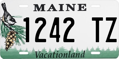 ME license plate 1242TZ