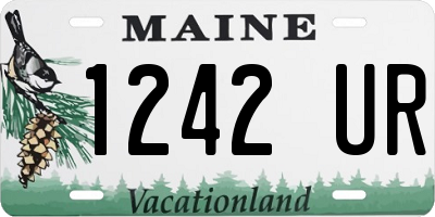 ME license plate 1242UR