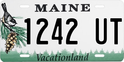 ME license plate 1242UT