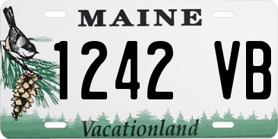 ME license plate 1242VB