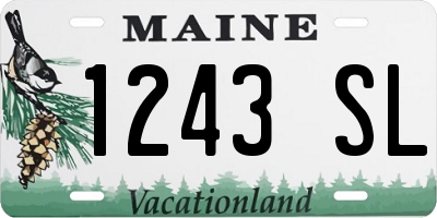 ME license plate 1243SL