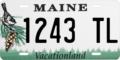 ME license plate 1243TL