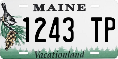 ME license plate 1243TP