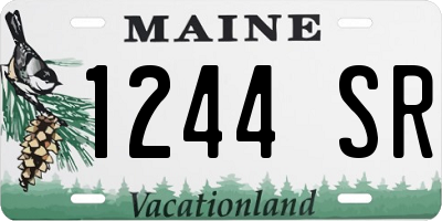 ME license plate 1244SR
