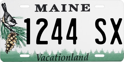 ME license plate 1244SX