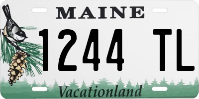 ME license plate 1244TL