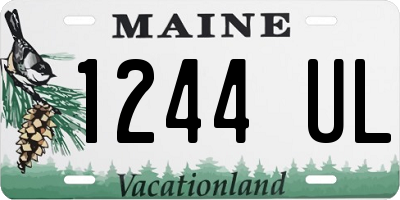 ME license plate 1244UL