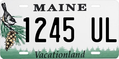 ME license plate 1245UL