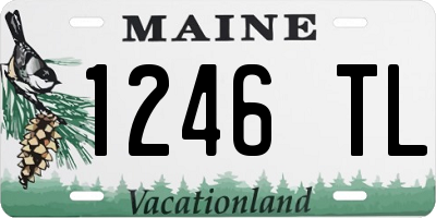 ME license plate 1246TL