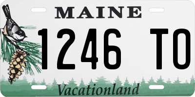 ME license plate 1246TO