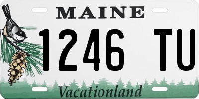 ME license plate 1246TU