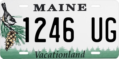 ME license plate 1246UG