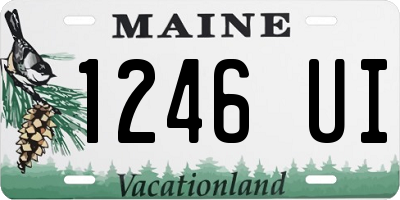 ME license plate 1246UI