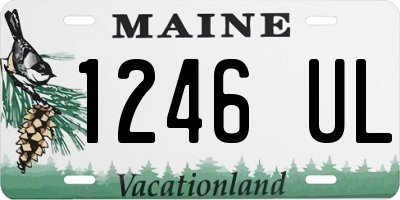 ME license plate 1246UL