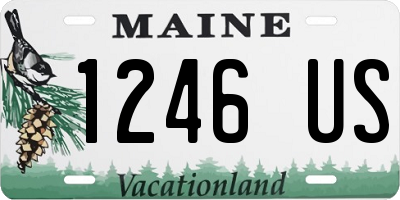 ME license plate 1246US